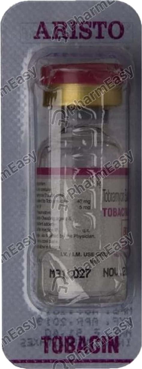 Tobacin 80 MG Injection (2): Uses, Side Effects, Price & Dosage | PharmEasy