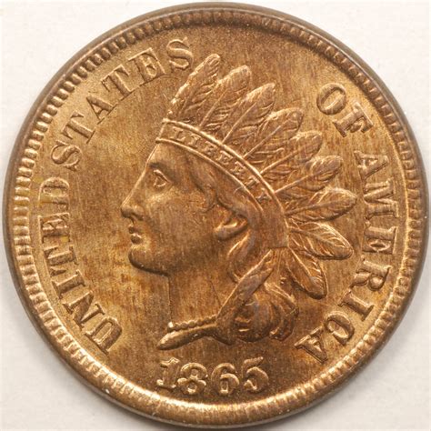 1865 INDIAN HEAD CENTS