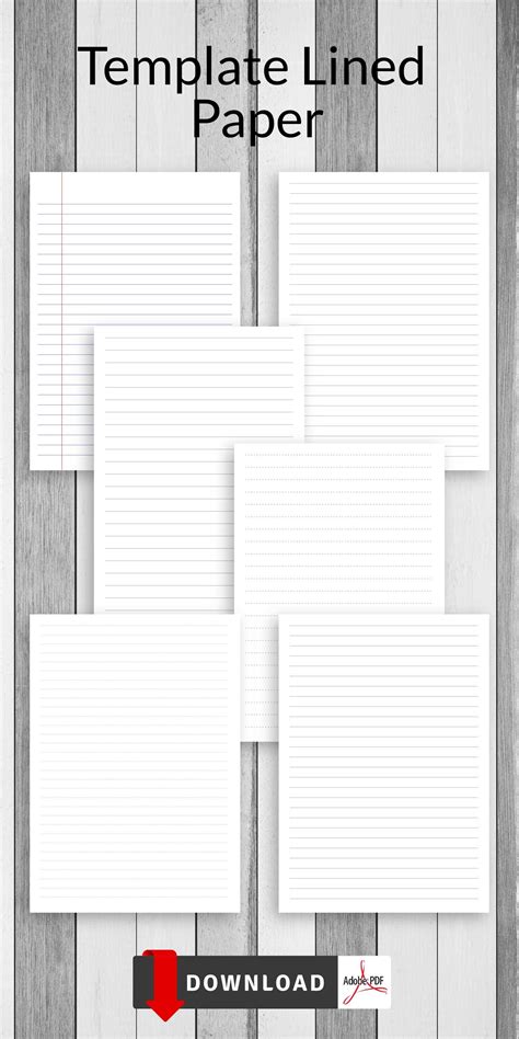 Notebook Paper Template 的图像结果
