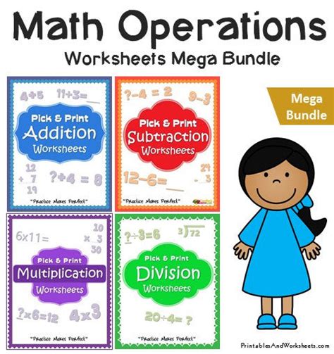 Image result for Basic Math Operations Worksheet