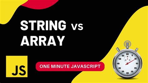 Image result for JavaScript Array vs String