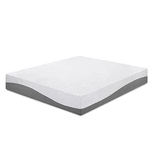 PrimaSleep 10 Inch Wave Gel Infused Memory Foam Mattress,Gray (Twin ...