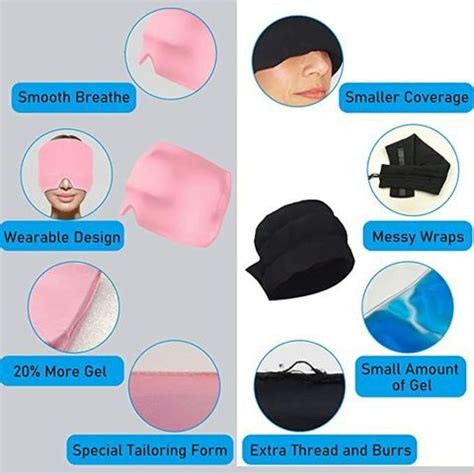 SKYVOKES Headache / Migraine Relief Hat, Cold Therapy Migraine Relief ...
