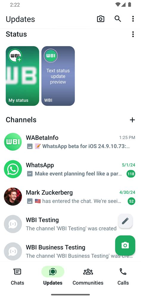 WhatsApp news of the week: new status update tray is available on ...