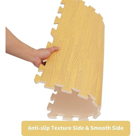 FATIVO 12 Tiles Gym Foam Puzzle Floor Tiles 24x24" Interlocking Floor ...