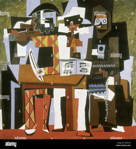 Pablo picasso three musicians museum hi-res stock photography and ...