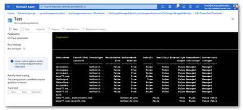 Azure Runbook Managed Identity PowerShell 的图像结果