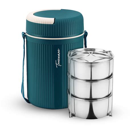Quick Meal 3 Insulated Thermoware Hot Lunch Box With 3 Ss Container 30 ...