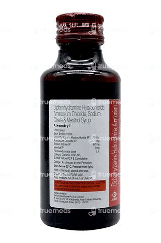Alkemdryl Cough Syrup 100 Ml - Uses, Side Effects, Dosage, Price | Truemeds