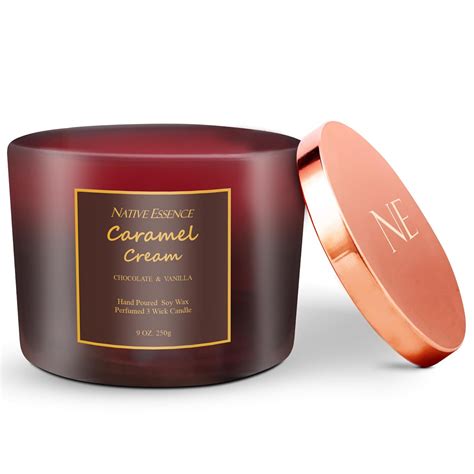 Caramel Cream by Native Essence, Chocolate and Vanilla Perfumed Soy Wax ...