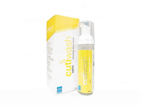 Cutiwash Foaming Face Wash (60 ML) – Elantis Healthcare Pvt Ltd
