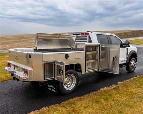 Martin 98"x110" Gooseneck Service Body – Fits Dual Wheel 60" CA Cab and Chassis