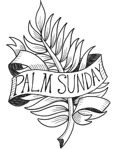 Palm Branches Coloring Pages