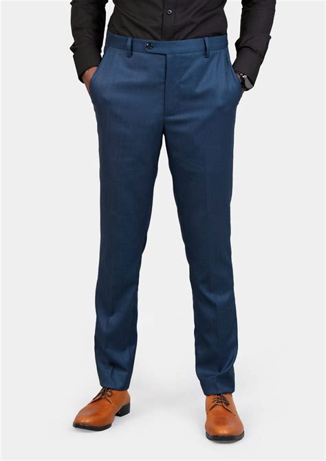 Mens blue pinstripe pants clearance