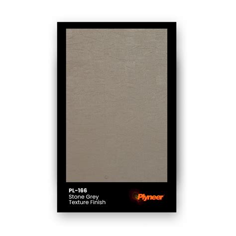 PL-166 Stone Grey Laminate – Matte Textured Grey Finish by Plyneer