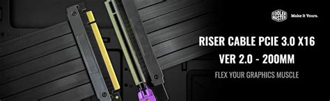 Buy Shop Cooler Master Riser Cable PCIe 3.0 x16 Ver. 2-200mm - (Black ...