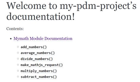 Python Docstrings with Sphinx 的图像结果
