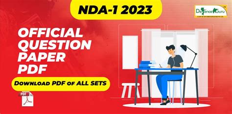 NDA-1 2023 Official Question Paper of Maths & GAT