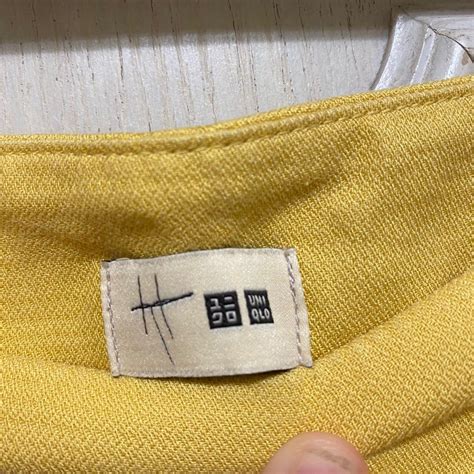 Uniqlo Yellow Pants, Women's Fashion, Bottoms, Other Bottoms on Carousell