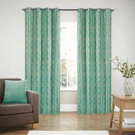 Curtain Blackout S/2 Chalk Stripe Jade