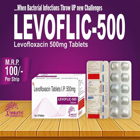 Levoflic 500 Tablets - Levofloxacin Tablets I.P. 500mg - Tablytic ...