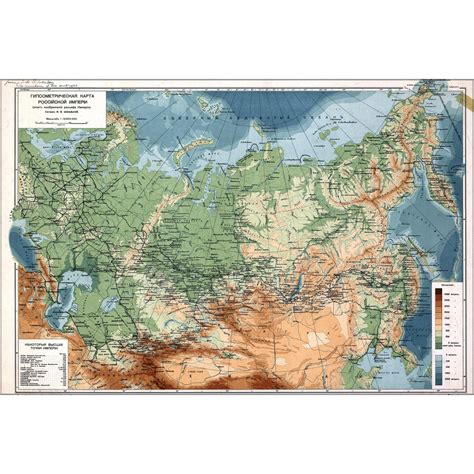 Russian Empire Map 1914