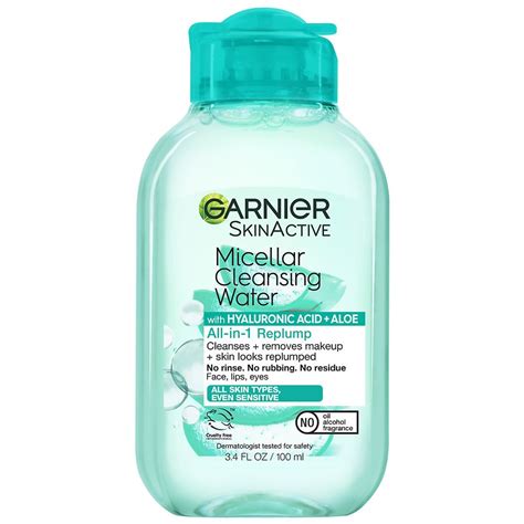 Garnier SkinActive Micellar Hyaluronic Acid & Aloe Replumping Cleansing ...