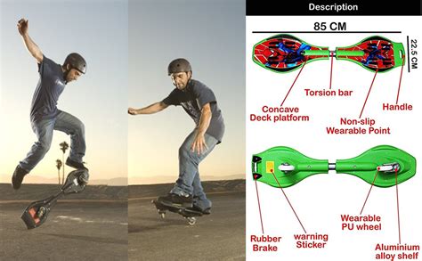 Famous Quality® Wave Board Ripstick Ripster ; Skate Board with Carry ...