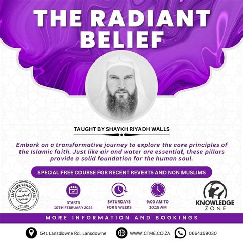 The Radiant Belief Workshop, Cape Town Muslim Events, Guguletu ...