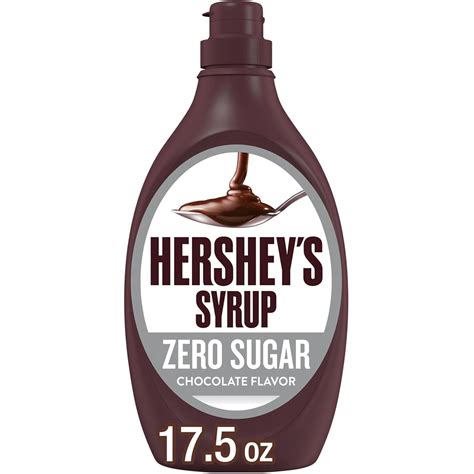 HERSHEY'S Zero Sugar Chocolate Syrup Bottle, 17.5 oz - Walmart.com