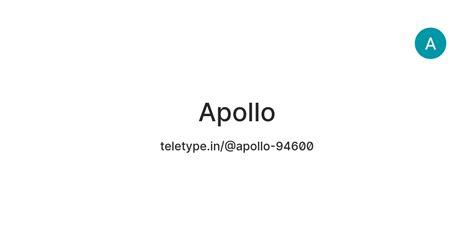 Apollo — Teletype