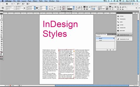 Image result for Create a New Style InDesign