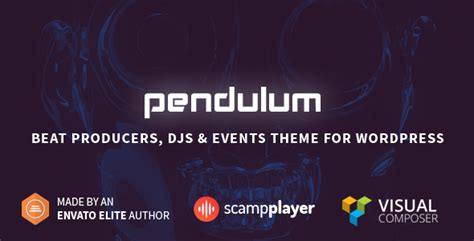 pendulum v2 0 4 responsive music theme for bands and djs