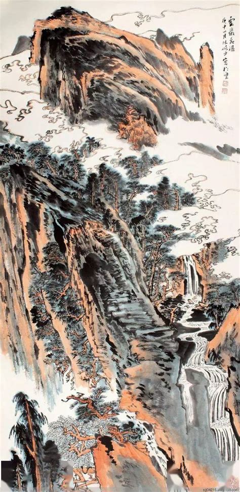 手绘中国风山水水墨画图片素材免费下载 - 觅知网