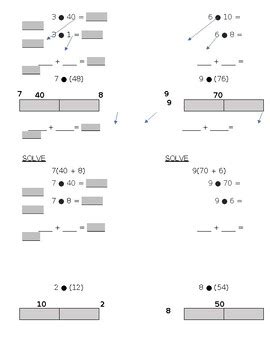 Image result for Area Model Distributive Property Worksheet