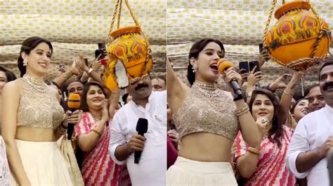 Watch: Janhvi Kapoor Mobbed By Fans At Dahi Handi Event, Gets Trolled ...