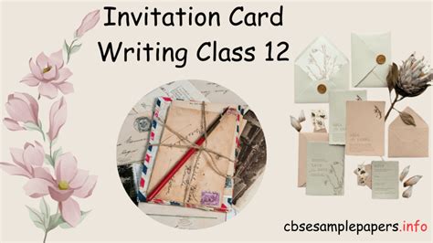 Image result for Invitation Writing Class 12