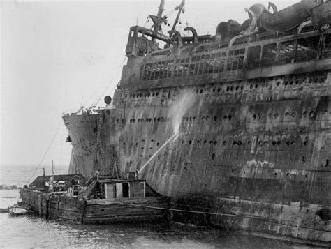 SS Morro Castle Burnt and Shipwrecked Off the Coast of New Jersey, 1934 ...