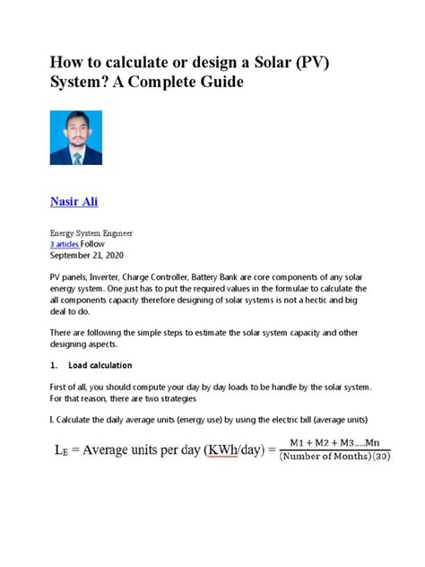 Image result for Solar Panel Calculation