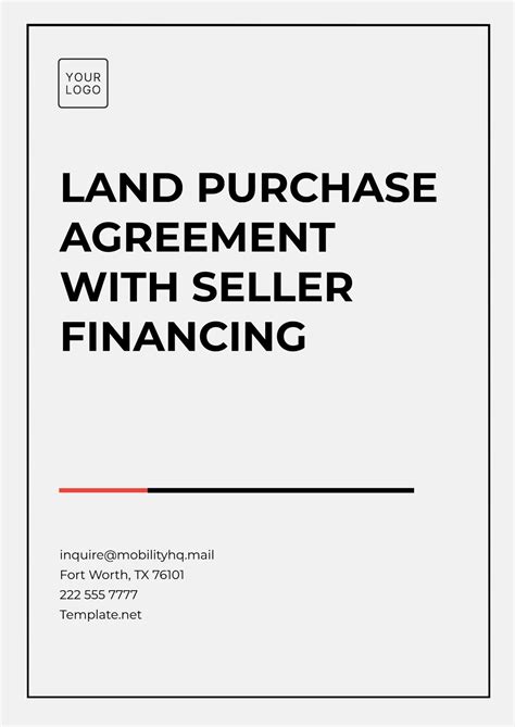 Free Land Purchase Agreement Templates, Editable and Printable