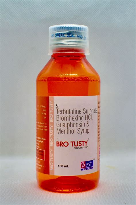 BRO TUSTY COUGH SYRUP - Best Biotech India