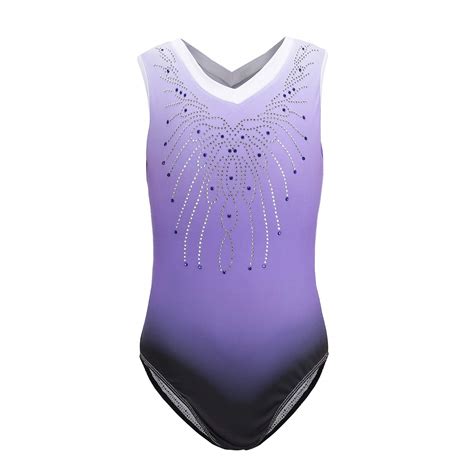 Buy Gymnastic Leotard Girls One Piece Sparkle Leotard Ballet Gym ...