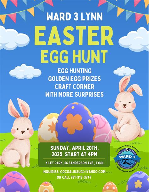 Ward 3 Lynn EASTER EGG HUNT, Kiley Baseball Field/Park, Lynn, 20 April ...