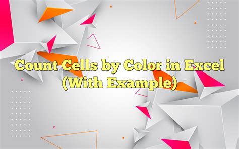 Image result for Count by Cell Color Excel-Formula