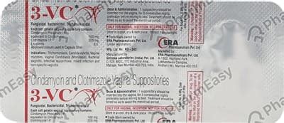 3vc Vag Box Of 3 Vaginal Suppositories: Uses, Side Effects, Price ...