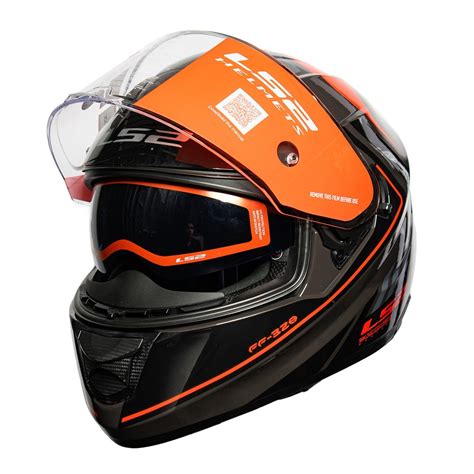 LS2 Helmets - FF320 Stream Evo - Ggio - Gloss Black Red - Dual Visor ...