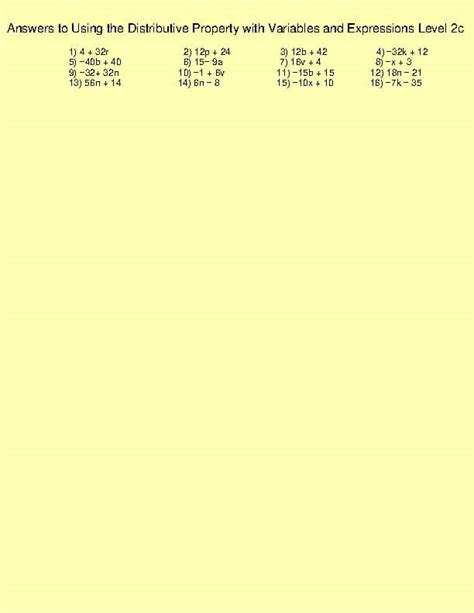 Image result for Distributive Property Using Variables