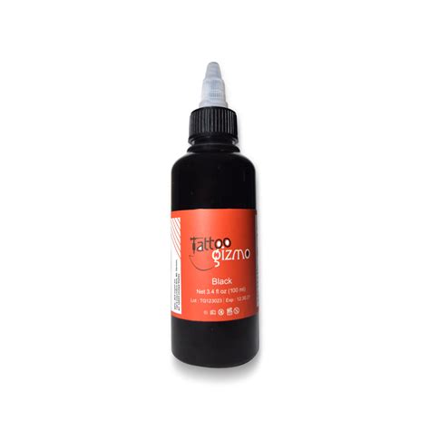 Tattoo Gizmo Temporary Airbrush Tattoo Ink Black 100ml