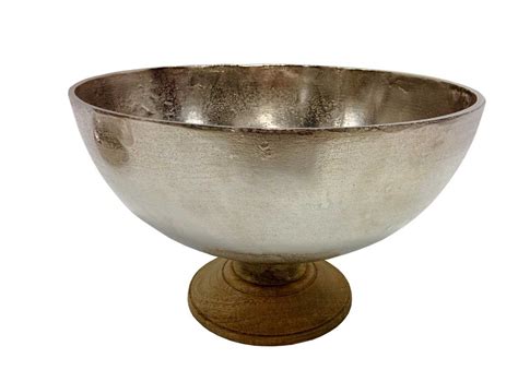 BOWL LORAS ALUMINUM/MANGO WOOD – DIVANO, SRL