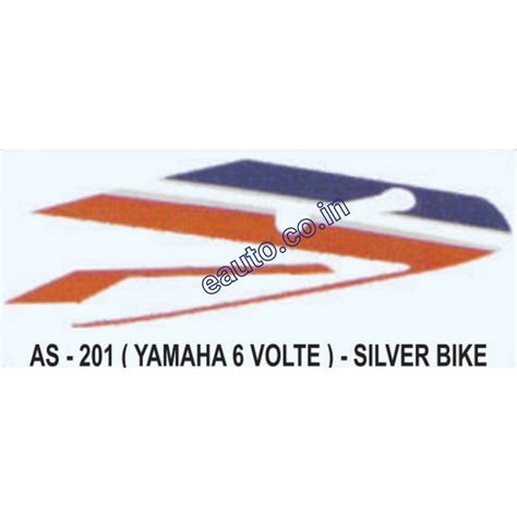 Graphics Sticker Set for Yamaha RX 6 Volt | Silver Vehicle | Both Side